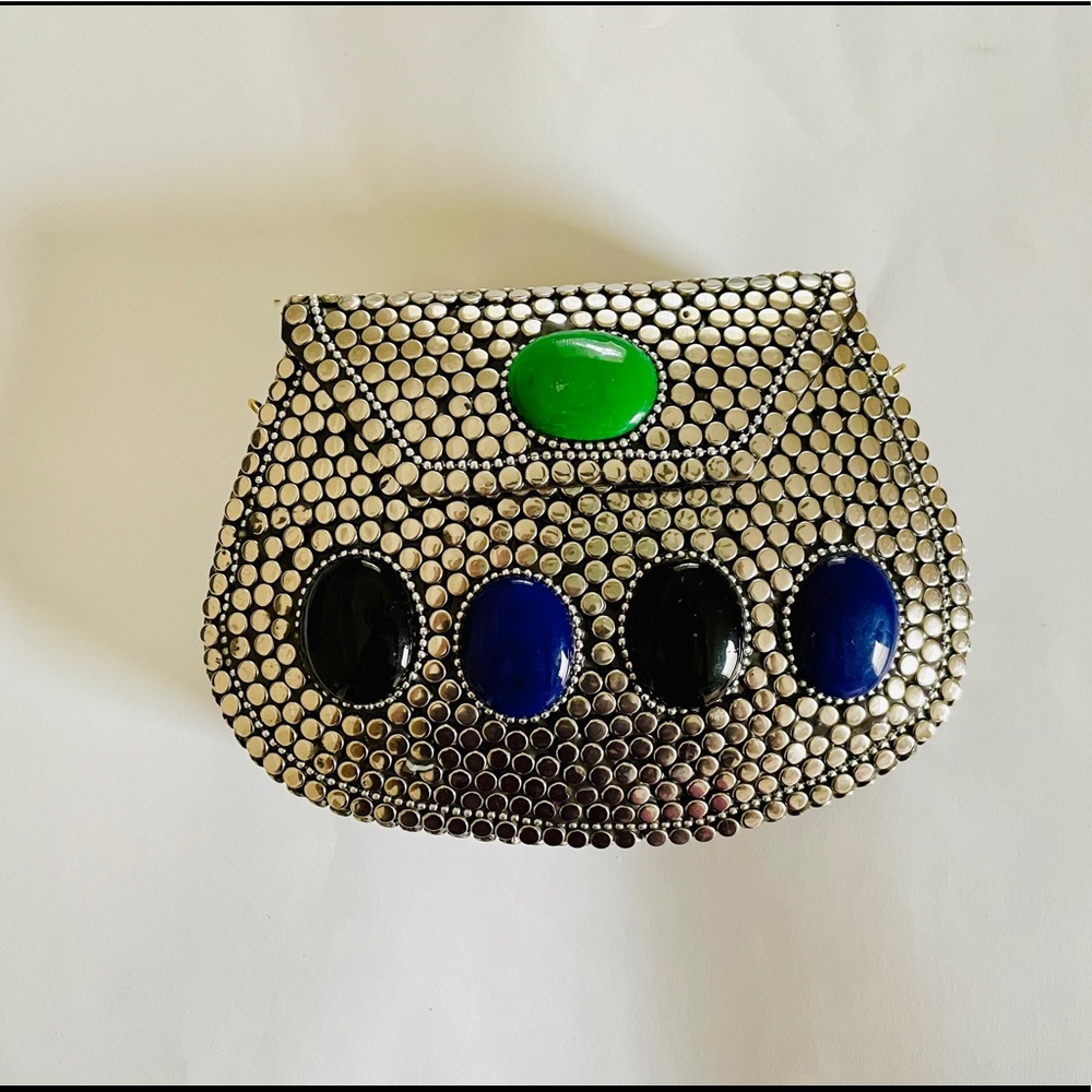 Studded Metal Purse